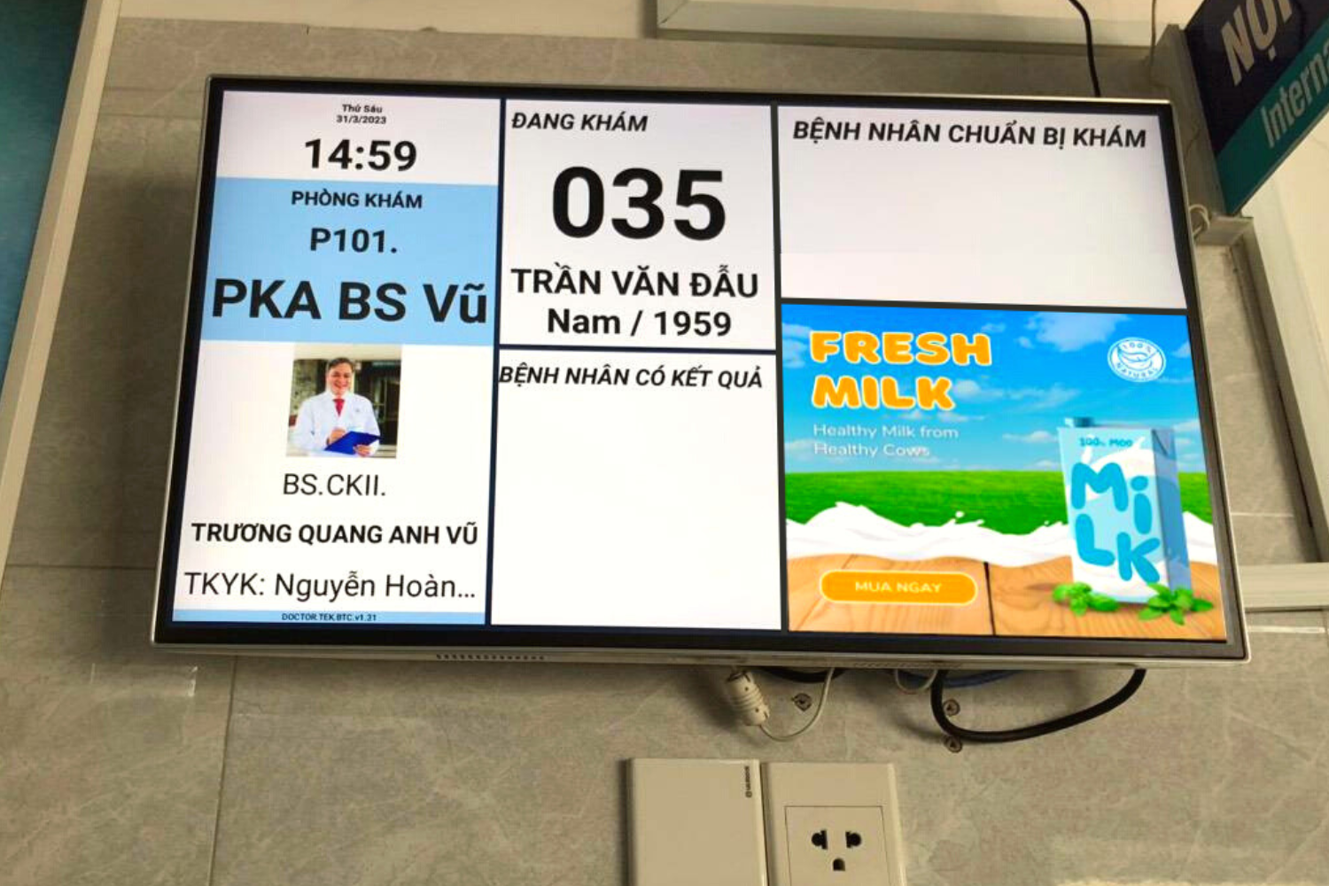 Màn Hình Tại Bệnh Viện